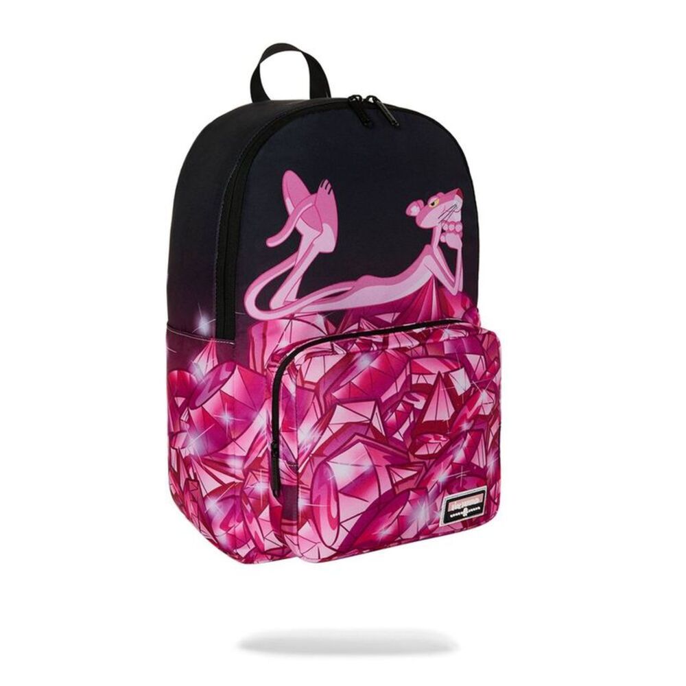 Space Junk 18" Pink Panther Bed of Diamond's Backpack - Black